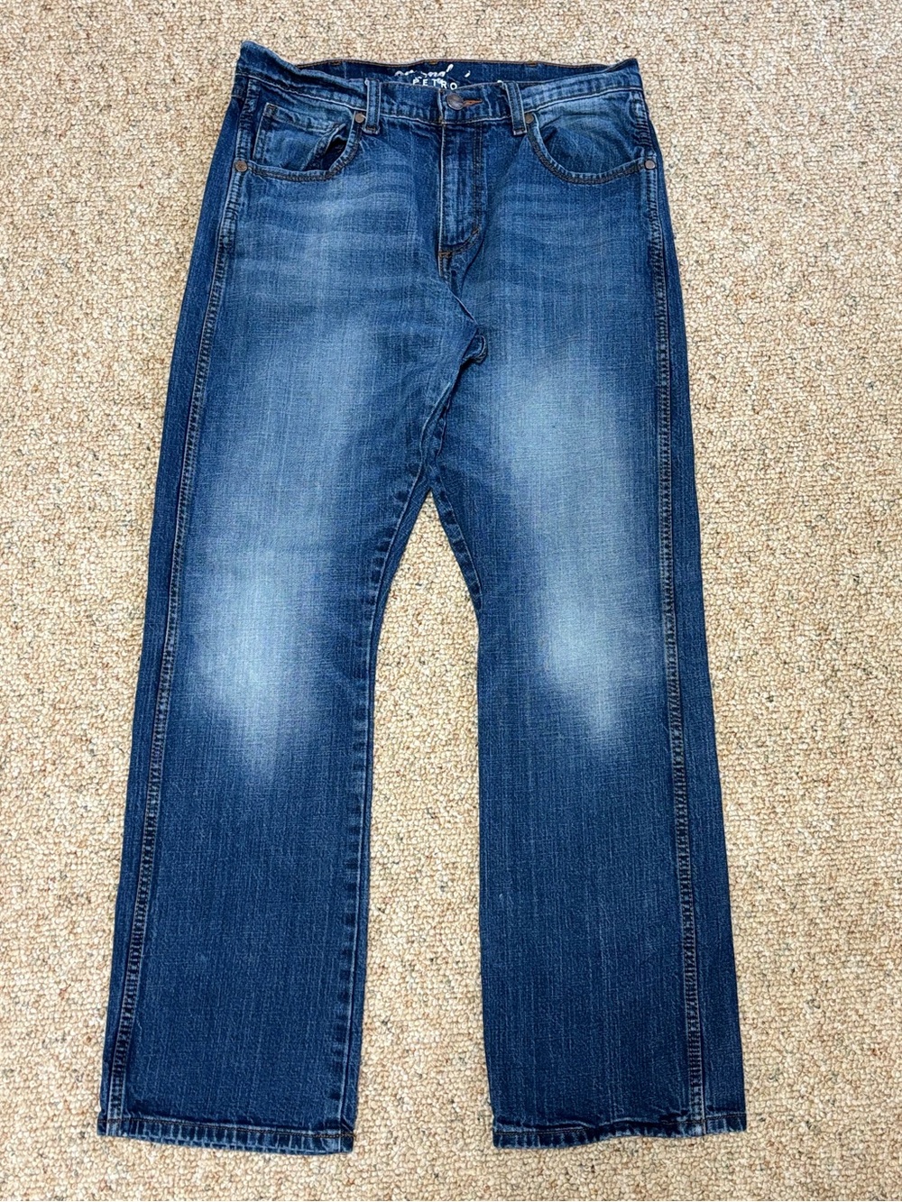 Wrangler Retro Boot Blue Jeans Mens 32x32 Cowboy Western Denim